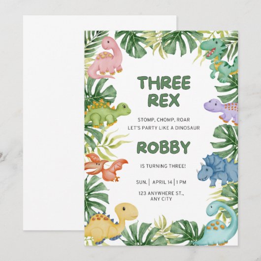 3e uitnodiging (Voorkant / Achterkant)