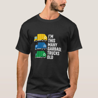 3e verjaardag 3 jaar oud ik ben deze veel vuilnis  t-shirt