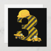 3e verjaardag 3e gradiënt van de Excavator van de  Kaart (Voorkant / Achterkant)