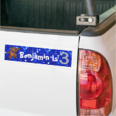 3e verjaardag Beer Bumpersticker (Op Truck)