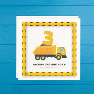 3e Verjaardag Bouw Party Servetten