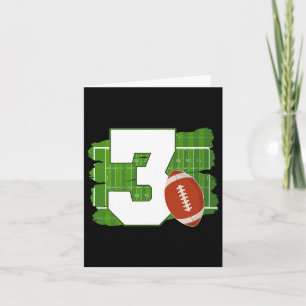 3e Verjaardag Football Thema 3 Jaar Oud Football L Kaart