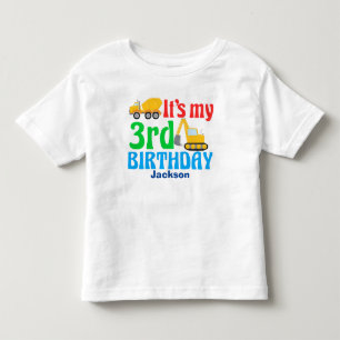 3e verjaardag Kinder Bouwwagenpartij Shirts