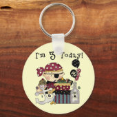 3e verjaardag Pirate Tshirts en geschenken Sleutelhanger (Voorkant)