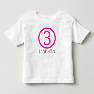 3e Verjaardag  T-shirt Meisje