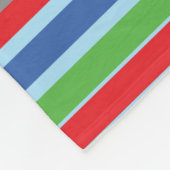 3e Verjaardag Trein Personaliseer Naam Fleece Deken (Hoek)