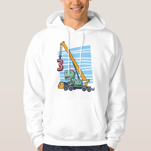 3e verjaardag voor de 3-jarige Kinderen B-dag Hoodie (Voorkant)