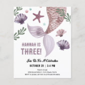 3e verjaardag Zeemeermin Party (Voorkant)