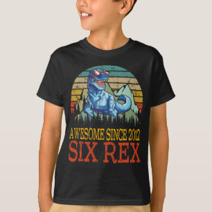 3e verjaardag ZES Rex Shirt derde dinosaurus 6 jaa