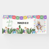 3e verjaardagsfeestje Adios Dos Mexican Fiesta Fot Spandoek (Horizontaal)