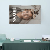 3e verjaardagsfoto - drie spandoek (Beurs)