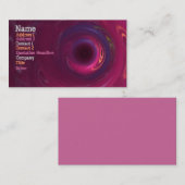 3ème Carte de visite d'oeil (Devant / Derrière)