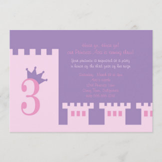 3ème invitation de fête d'anniversaire de