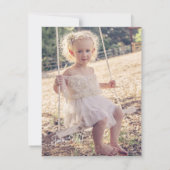 3ème invitation de fête d'anniversaire de licorne (Dos)