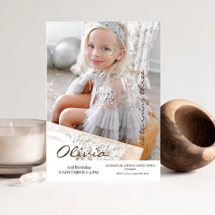 3ème Invitation photo minimaliste fête d'anniversa