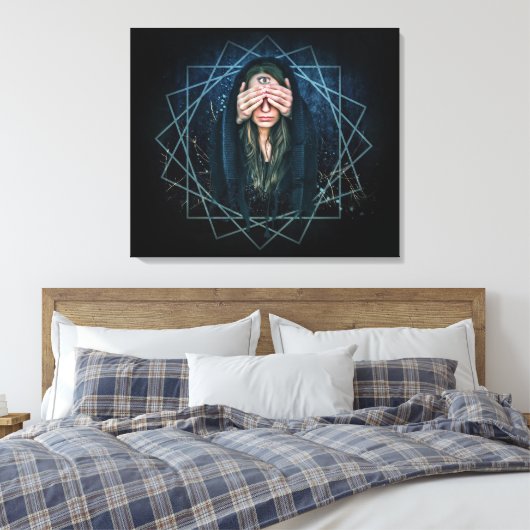 3ème oeil sorcière toile enveloppée (Insitu(Chambre))