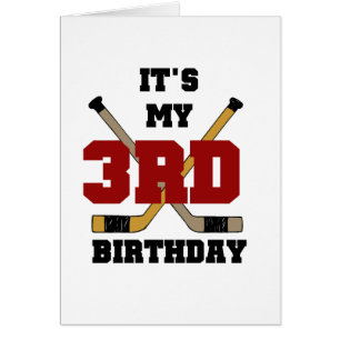 3èmes T-shirts et cadeaux d'anniversaire d'hockey