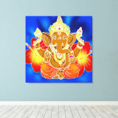 3FT x 3FT GANESH WALL GRAPHIC Batik Canvas Afdrukk (Insitu (Houten vloer))