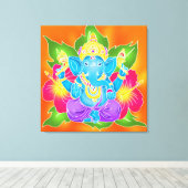 3FT x 3FT GANESH WALL GRAPHIC Batik Canvas Afdrukk Afdruk (Insitu (Houten vloer))