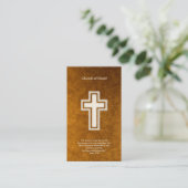 3h16 de John - carte de visite chrétien d'or (Debout devant)