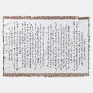3h16 d'Ephesians - couverture de jet de 21 prière