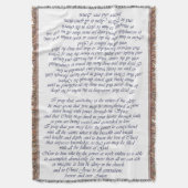 3h16 d'Ephesians - couverture de jet de 21 prières (devant Vertical)