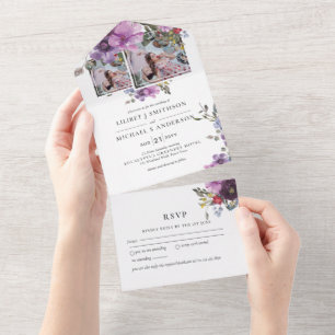 3in1 Paars Lavendel FOTO Trouw UITNODIGING RSVP