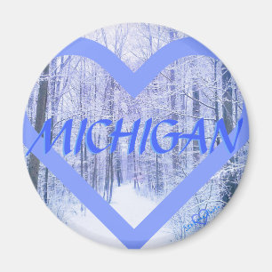3MICHIGAN WINTER PERIHEART MAGNET MAGNEET