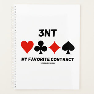 3NT Mijn favoriete contract Vier Kaart Suits Bridg Planner