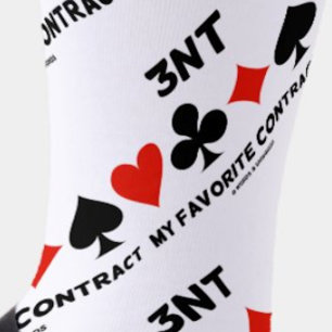3NT Mijn favoriete contract Vier Kaart Suits Bridg Sokken