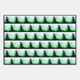 3pc sneeuwman inpakpapier