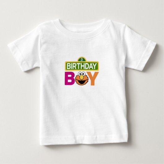 3rd Birthday Boy Elmo T-Shirt (Voorkant)