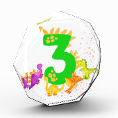 3rd Birthday. Dinosaur Design. My third birthday.  Fotoblokken (Links)