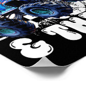 3rd Birthday Monster Truck Young Wild And Three 3 Poster (Hoek)