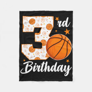 3rd Birthday Sketll 3 Year Old Sketll Player  Fleece Deken