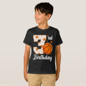 3rd Birthday Sketll 3 Year Old Sketll Player  T-shirt (Voorkant volledig)