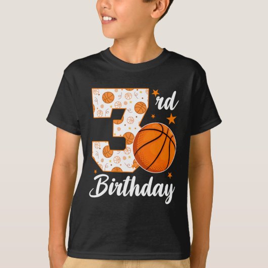 3rd Birthday Sketll 3 Year Old Sketll Player  T-shirt (Voorkant)