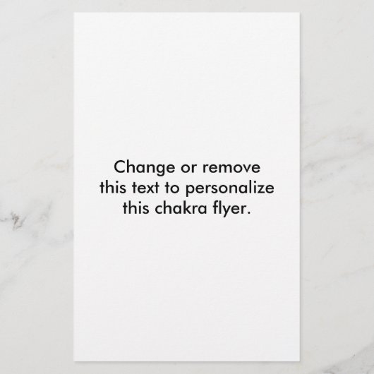 3rd Chakra - Flyer (Achterkant)