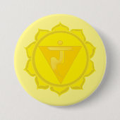 3rd Chakra Manipura Badge Ronde Button 7,6 Cm (Voorkant)