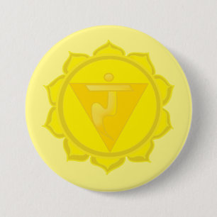 3rd Chakra Manipura Badge Ronde Button 7,6 Cm