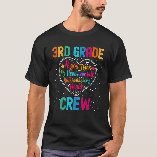 3rd Grade Crew Appreciation Week Back to School He T-shirt (Voorkant)