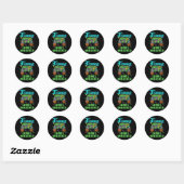 3rd Grade Level Unlocked Gamer Controller Back To  Ronde Sticker (Vel)