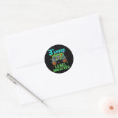 3rd Grade Level Unlocked Gamer Controller Back To  Ronde Sticker (Envelop)