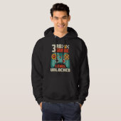 3rd Grade Level Unlocked Video Game Back To School Hoodie (Voorkant volledig)