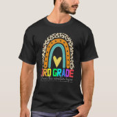 3rd grade rainbow leopard teacher team third grade t-shirt (Voorkant)