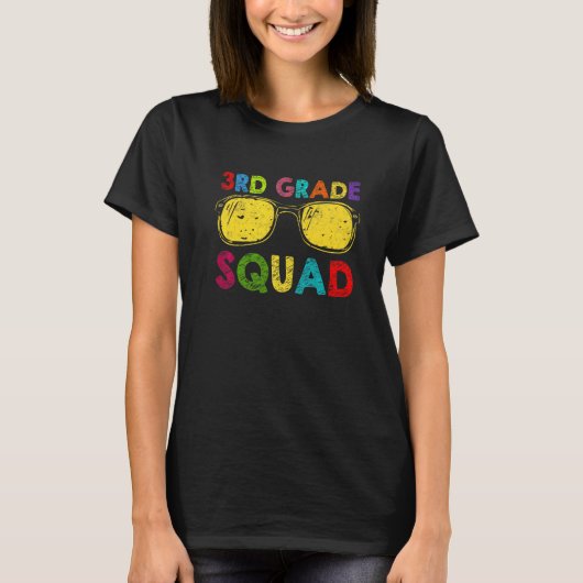 3rd Grade Squad Back To School Third Grade Teacher T-shirt (Voorkant)