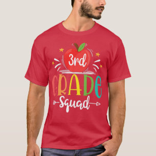 3rd Grade Squad Funny terug naar school leraren St T-shirt