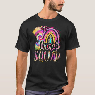 3rd Grade Squad Tie Dye Back To School Teacher Stu T-shirt