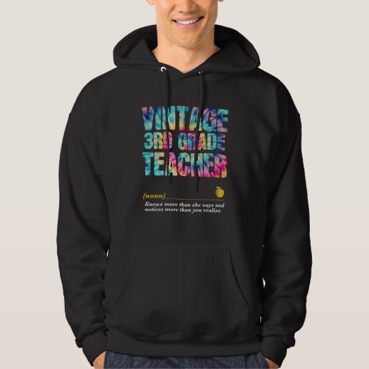 3rd Grade Teacher Appreciation Week Back to School Hoodie (Voorkant)