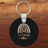 3rd Grade Vibes Rainbow Third Grade Back to School Sleutelhanger (Voorkant)
